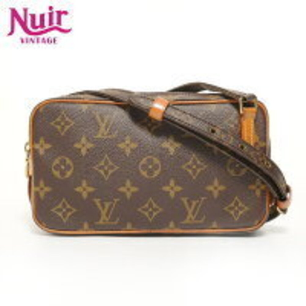 Louis Vuitton Monogram Marly Bandouliere Shoulder Bag Brown